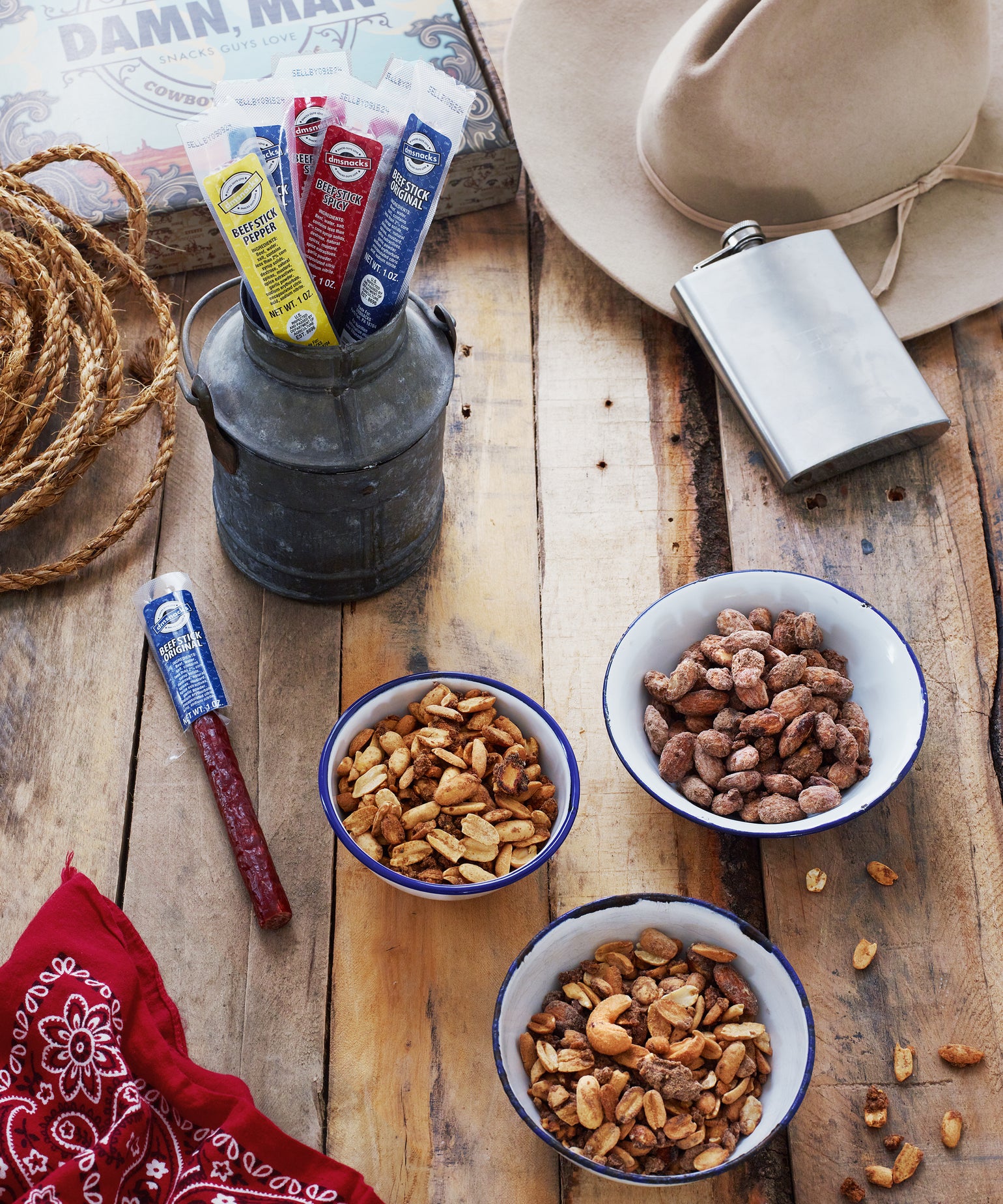 Damn, Man Snacks Guys Love Premium Nuts Cowboy Starter Kit Damn, Man Snacks