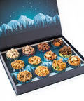 Open Tins of 12 Gourmet Nuts in Winter Wonderland Advent Calendar photo