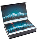 Winter-themed advent calendar box for 12 Days of Winter Wonder - Savory Meat Sticks & Nut Medley with numbered compartments.