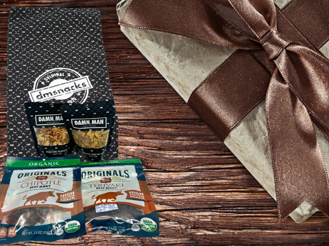 Spicy Beef Jerky and Nut Bag Holiday Gift