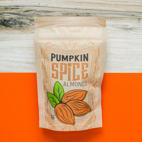 Pumpkin Spice Almonds 3 Oz Bag