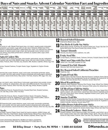 24 Days of Gourmet Nuts Snacks Advent Calendar 2024 DM Snacks 24 Days of Gourmet Nuts Snacks Advent Calendar 2024 DM Snacks