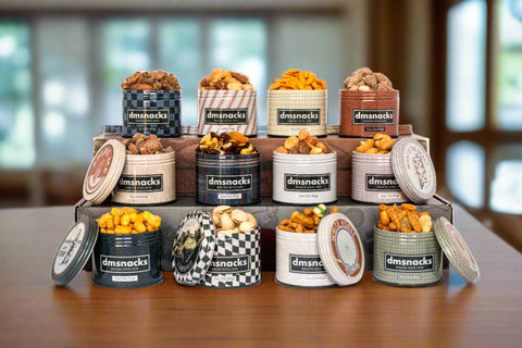 Mixed Nuts Snack Tins