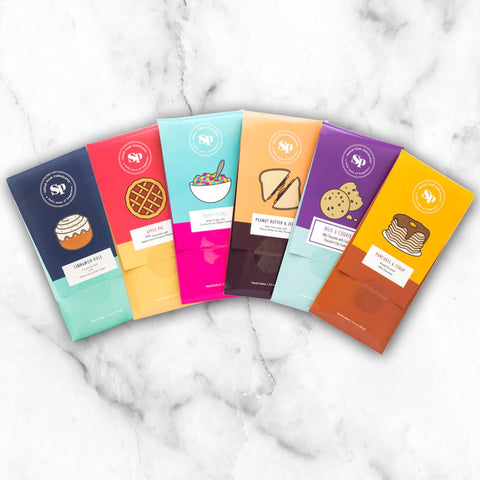 Nostalgic Chocolate Bars – 6 Pack, Choose Your Favorite Flavor | Handcrafted 3.5 oz (SNAPPY)