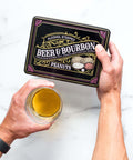 Beer and Bourbon Liquor Peanut Tin photo