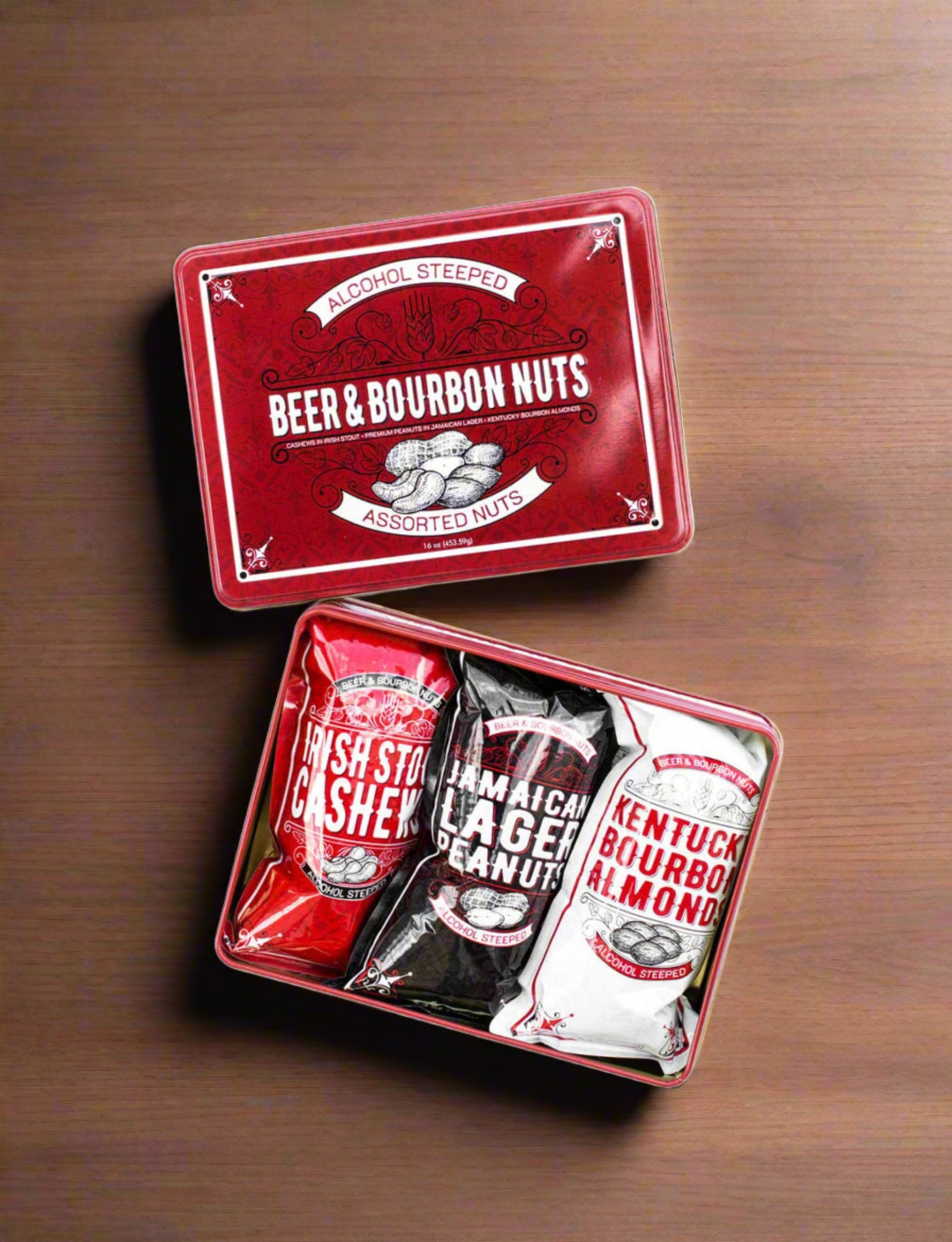 Beer and Bourbon Liquor Assorted Nuts photo